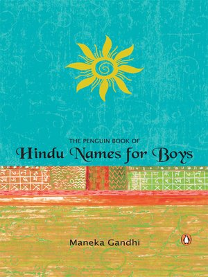 cover image of Penguin Book of Hindu Names For Boys